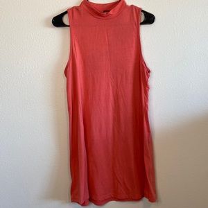 Salmon colored sleeveless tunic